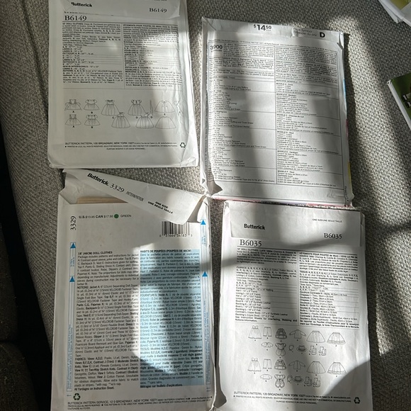 4 McCall’s doll clothes patterns - Picture 2 of 7